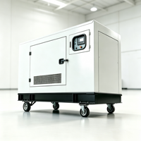 Groupe électrogène diesel silencieux Baudouin 40kW 50kW 50kVA 63kVA triphasé à refroidissement par eau pour petite usine, unité d'alimentation de secours stable
