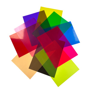 Feuille de PVC transparente colorée Huishun Plastics, 0,3 mm, format A4, pour dessin et emballage - Product Image 1