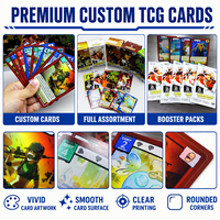 Cartes TCG personnalisées de marque ChenSheng, papier artistique de haute qualité, double boîte pour design holographique personnalisé, jeu écologique