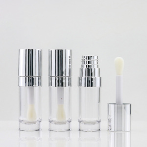 Bàn Chải Lớn Bạc Lip Gloss Ống 10Ml Bao Bì Mỹ Phẩm <span class=keywords><strong>Container</strong></span> Vòng Ống Nhựa Rỗng Chai Lip Gloss Bán Buôn Số Lượng Lớn - Product Image 6