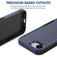 Coque de téléphone portable pour iPhone 17e, coque antichoc colorée pour iPhone, coque blindée 2 en 1 en PC et TPU