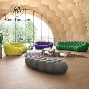 Sillón de tela de terciopelo de lino de burbujas verde gris púrpura personalizado para muebles para el hogar sala de estar dormitorio niños perezoso al aire libre - Product Image 5