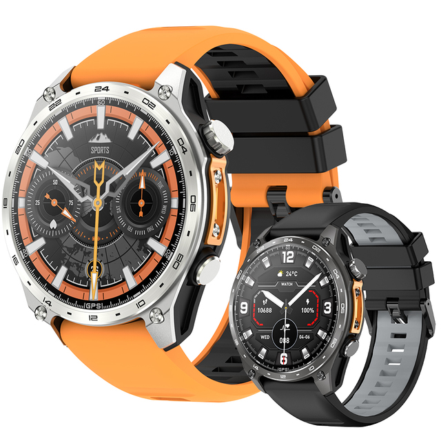 HD300 Pro GPS Smart Watch with App Download Offline Map Silica Gel Band Sleep & Activity Tracker 1.43inch AMOLED Display