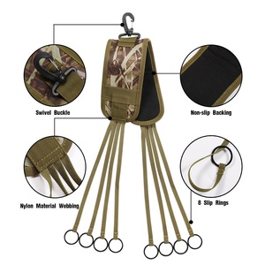 Correa de transporte de camuflaje para aves acuáticas y jabalíes, con 8 anillas, para patos, antideslizante, con respaldo cómodo, equipo de caza al aire libre, correa de transporte duradera - Product Image 3