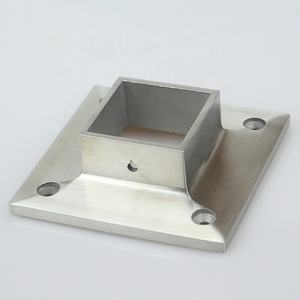 스테인리스 스틸 난간 장착 사각 베이스 플레이트 - Product Image 4