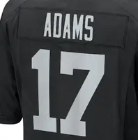 Pronta consegna maglia da Football americano cucita della migliore qualità nera di Las Vegas Davante 2.0l