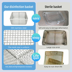 Cestello 304 316 in maglia intrecciata in acciaio inossidabile per attrezzatura industriale armadietto dispensa pulizia rete metallica cestello - Product Image 5