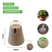Coupe à semis en papier de qualité professionnelle en fibre de cellulose, paroi latérale robuste, grande taille, pour semis de poivrier, boule de racine dense, prête à l'emploi