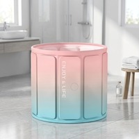 Baignoire Pliable en PVC Portable de Haute Qualité Personnalisable avec Rétention de Chaleur Longue Durée Capacité de 170L Écologique