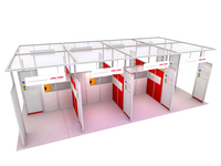 Stand d'exposition modulaire OEM pour salon professionnel avec conception gratuite