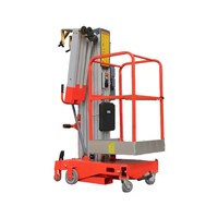 Plateforme élévatrice verticale à mât pour climatisation, équipement de levage personnel aérien en alliage d'aluminium, certifiée CE ISO