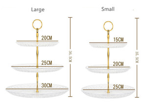 Đám cưới trong suốt <span class=keywords><strong>2</strong></span> <span class=keywords><strong>Tier</strong></span> 3 <span class=keywords><strong>Tier</strong></span> Cup bánh đứng bánh cưới sang trọng là viết tắt của sự kiện bánh cưới trang trí - Product Image 4
