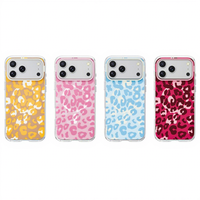 Coque de téléphone IMD double face pour Apple 18 Pro Max, nouvelle coque de protection magnétique pour iPhone 17 à imprimé léopard, compatible avec les modèles 16, 15 Pro Max