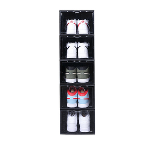 tl5688 clear plastic storage bin closet shoe organizer container store dropfront shoe box