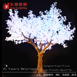 3.0 Meter Ngoài Trời Giáng Sinh Trang Trí Nội Thất Ấm Màu Trắng <span class=keywords><strong>LED</strong></span> Maple <span class=keywords><strong>Tree</strong></span> Ánh Sáng Với Thân Cây Tự Nhiên Ip44 & IP65 Đánh giá - Product Image 3