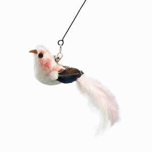 Varita de silicona con ventosa y alambre de acero largo, cabezal de repuesto en forma de pájaro, para gatos autoentretenidos - Product Image 3