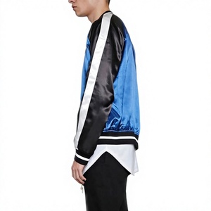 Veste bomber en satin de baseball américaine personnalisable, élégante, de haute qualité, en gros - Product Image 5