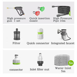 Nouvelle machine de nettoyage de voiture portable pour usage domestique, 2500 PSI, 220 V, 2,6 kW, 170 bars, 9 LPM, pompe à jet d'eau haute pression, nettoyage à jet d'eau haute pression - Product Image 3
