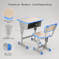 Ensemble Chaise et Bureau d'Étudiant Moderne et Confortable, Réglable, avec Cadre Métallique Durable pour École, Salle de Classe, Maison et Bureau - Vente en Gros