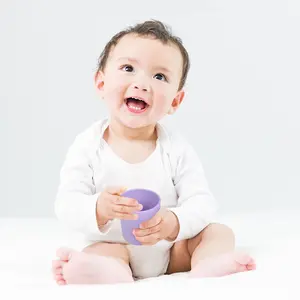 Hot Verkoop Baby Drop-Slip Water Cups Baby Training Drinkwater Cups Kinderen Siliconen Water Cups