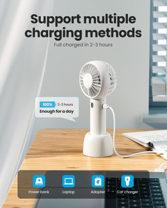 Mini-ventilateur électrique portable USB en plastique à prix de gros d'usine, petit ventilateur de refroidissement à chargement USB - Product Image 2
