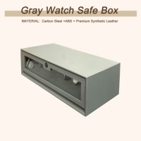 Alandwares GSWB-800 Coffre-fort biométrique de luxe en métal avec capteur d'empreintes digitales, emplacements rotatifs pour montres, chargement USB rapide, intelligent