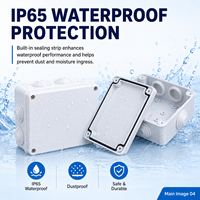 Boîtier de jonction étanche en ABS IP65 avec prédécoupes préformées et presse-étoupe pour applications électriques, de communication et d'éclairage