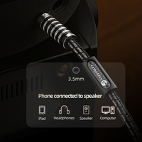 Cable de Audio AUX de 3.5mm Macho a Macho para Teléfono, Computadora, Hifi, 6N OCC, Amplificador, Reproductor de DVD, Altavoz, Auriculares