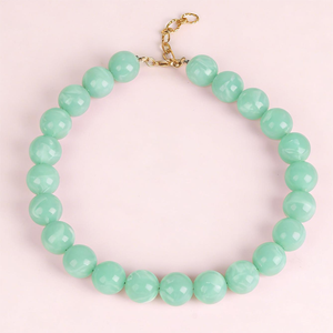 Nuovo Design <span class=keywords><strong>Collana</strong></span> di Perline Colorate in <span class=keywords><strong>Resina</strong></span> da 20mm per Donna, Vendita all'Ingrosso - Product Image 2