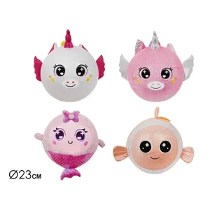 Funny Ball 4 Assorted Plush <b>Toys</b> 23cm Diameter Soft Stuffed <b>Animals</b> For Kids - Product Image 2