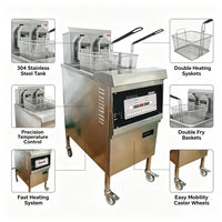 Industriële elektrische friteuse voor het frituren van kip, geschikt voor cateringbedrijven