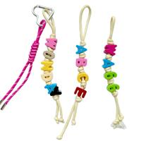 Perles en acrylique à lettres, série couleur macaron, à grand trou, pour pendentifs DIY et boucles de chaussures – Vente chaude