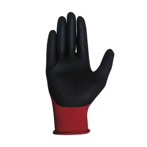 Guanto in Schiuma Eco Nit Juba 111801 0 6 XS, Rosso/Nero - Product Image 2