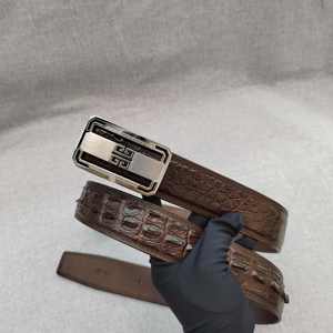 Cinturón de Cuero de Cocodrilo de Lujo de Marca Famosa para Hombre, Personalización con Logotipo - Product Image 2