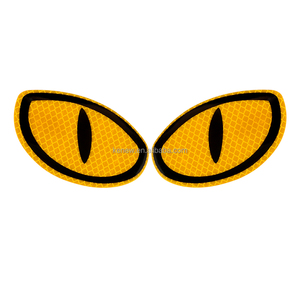 Autocollant réfléchissant mignon pour voiture, casque, moto, autocollant d'avertissement réfléchissant, brille dans le noir - Product Image 6