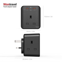 Multiprise murale Wontravel 45W PD à charge rapide avec 3 prises USB et chargeur mural USB