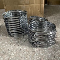Cerceau de batterie en fer argenté de 1,2 mm d'épaisseur, accessoires pour instrument de musique, cerceau de grosse caisse, cerceau de batterie jazz, 6 pouces/13 pouces/14 pouces/16 pouces