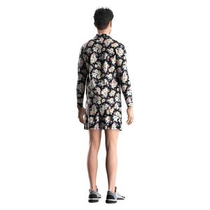 Camisa Hawaiana de Secado Rápido con Estampado Floral para Hombre, Manga Larga, con Botones, para Playa, Casual, Transpirable, Tela Twill, Suministro ODM - Product Image 6