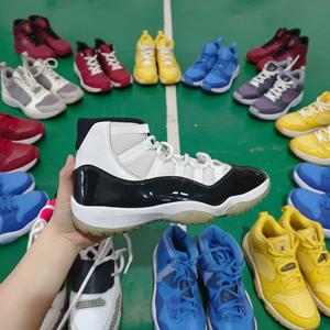 Chaussures de basketball montantes d'occasion pour hommes, en cuir véritable, grandes marques internationales, qualité A, grandes tailles, vente en gros - Product Image 1