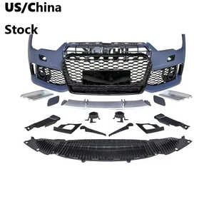 Kit de pare-chocs avant pour <span class=keywords><strong>Audi</strong></span> A7 S7 C7.5 2016-<span class=keywords><strong>2018</strong></span>, style <span class=keywords><strong>RS7</strong></span>, avec calandre en nid d'abeille, pour mise à niveau du look. - Product Image 1