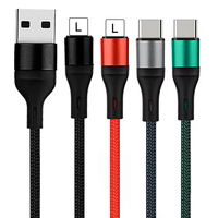 Nylon tressé matériel chargeur Usb câble iphone PD27W C-8PIN PD60W câble de cordon de données Usb pour téléphone câble de charge rapide