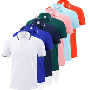 เสื้อโปโลผู้ชายแบบเรียบง่าย ดีไซน์ใหม่ ปักโลโก้ตามสั่ง ผ้าฝ้าย สำหรับใส่ทำงาน ใส่เล่นกีฬา หรือใส่ลำลอง  รับออกแบบเสื้อผ้าตามสั่งสำหรับผู้ชาย ปักโลโก้ตามสั่ง - Product Image 1
