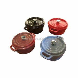 Casserole <span class=keywords><strong>en</strong></span> <span class=keywords><strong>fonte</strong></span> colorée de 10cm pour four hollandais à prix réduit - Product Image 6