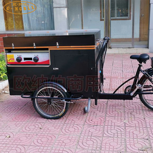 Bicicleta de tres ruedas para perro caliente, hamburguesa móvil, coche, aperitivos - Product Image 4