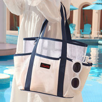 Sac de Douche en Maille Respirante à Séchage Rapide, Organisateur de Toilette Portable pour la Gym, la Natation, la Plage et les Voyages
