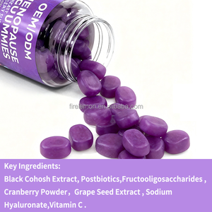 Complément alimentaire à base de plantes pour femmes en période de ménopause, gommes contenant de la fleur de <span class=keywords><strong>cohosh</strong></span> noir, de l'extrait de pépins de raisin, de la vitamine C, complément alimentaire OEM/ODM - Product Image 4