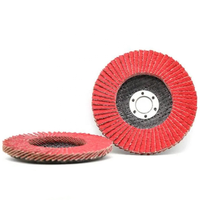 Disque à lamelles de haute qualité en céramique alumineuse, abrasif P40 P60 P80, 100 mm, support en fibre de verre, disques de ponçage et de meulage pour métaux, OEM ODM