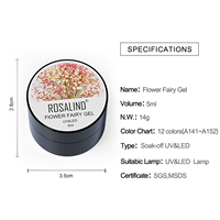Gel à ongles fonctionnel en cristal sûr et non toxique, série Flower Fairy, gel UV LED en gros