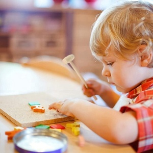 لم تنته الاطفال مطرقة خشبية الحرف حالات اللعب للخشب صياغة أدوات مطبخ كرافت إزميل - Product Image 5