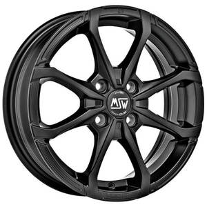 CERCHI EN LEGA X4 5x15 4x100 ET 38 NEGRO MATE - Product Image 1